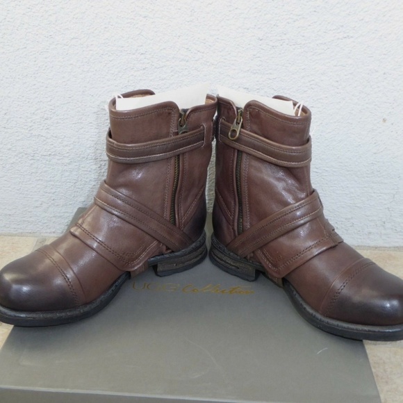 ❤️SALE UGG Italian Collection Elisabeta Moto Boots NEW IN BOX - Picture 5 of 9